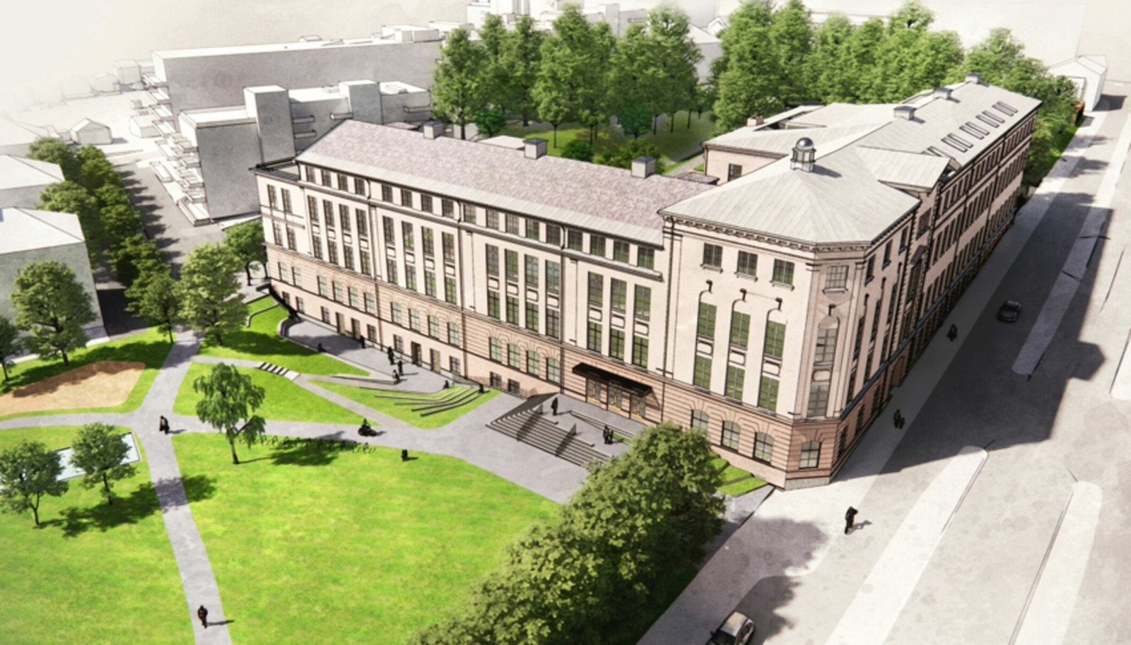 Sophies Minde på Carl Berner får seg også et løft. Den 13.000 kvadratmeter store bygningen skal huse 20 barnehageavdelinger og bydelshus. Ferdigstillelse første halvår 2026. Galleribilde