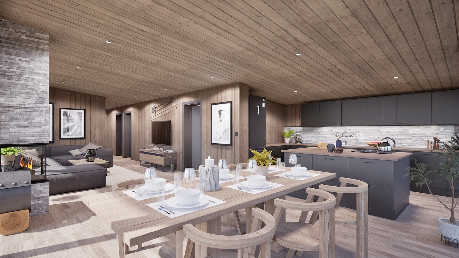 Stue / kjøkken Galleribilde