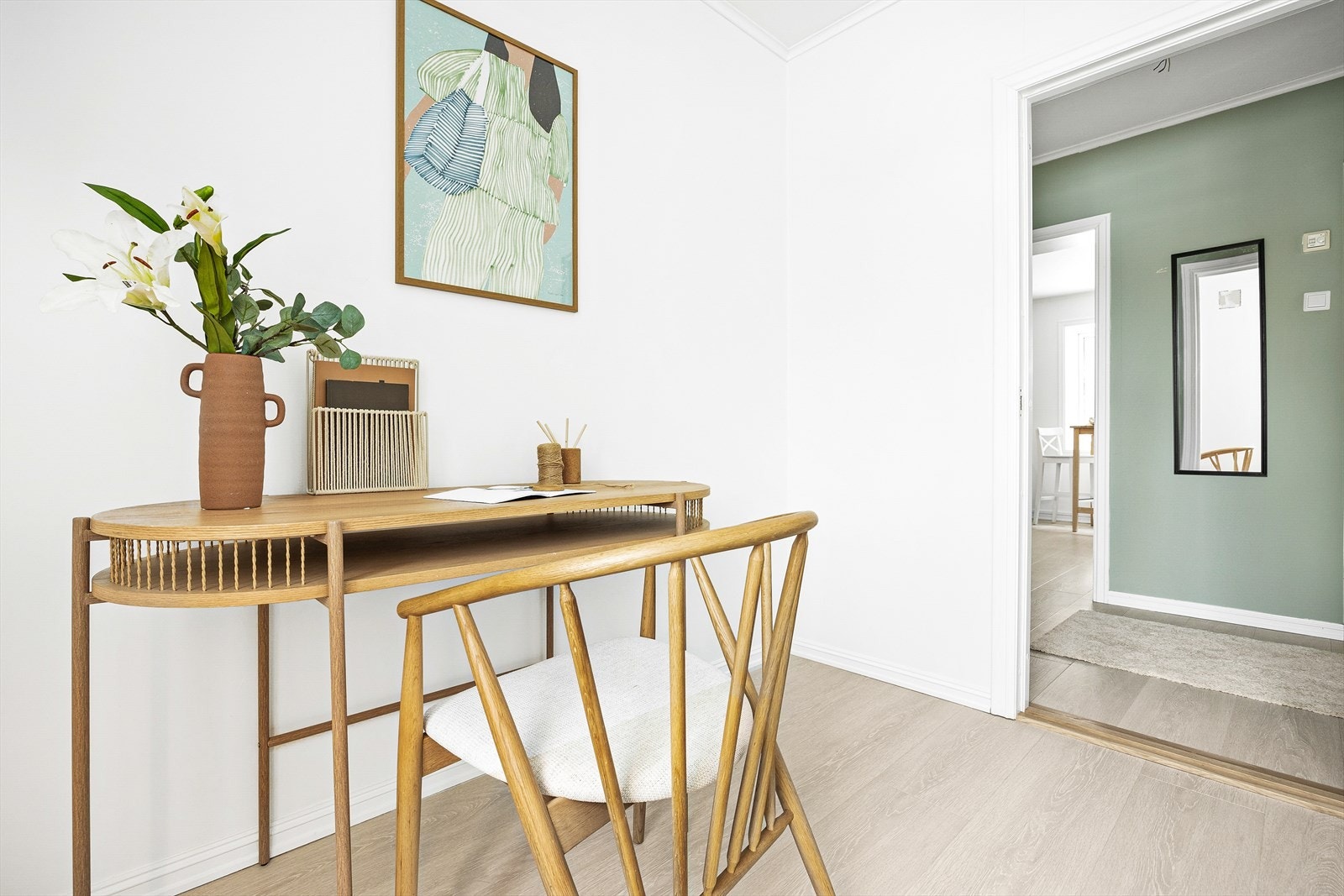 Leiligheten er gjennomgående og lys. Galleribilde