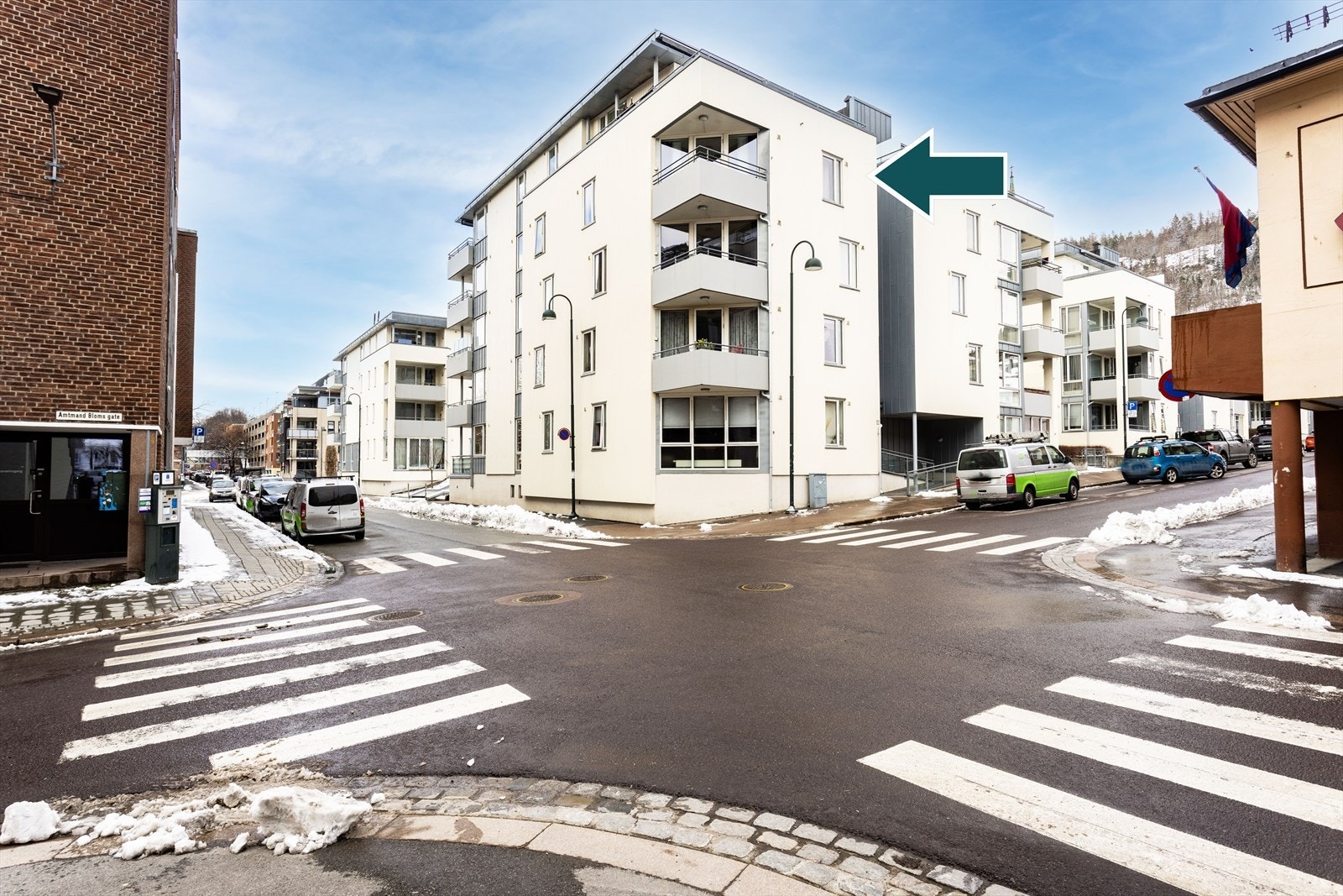Leiligheten har svært sentral beliggenhet med bare 13 minutters gange til Drammen stasjon Galleribilde
