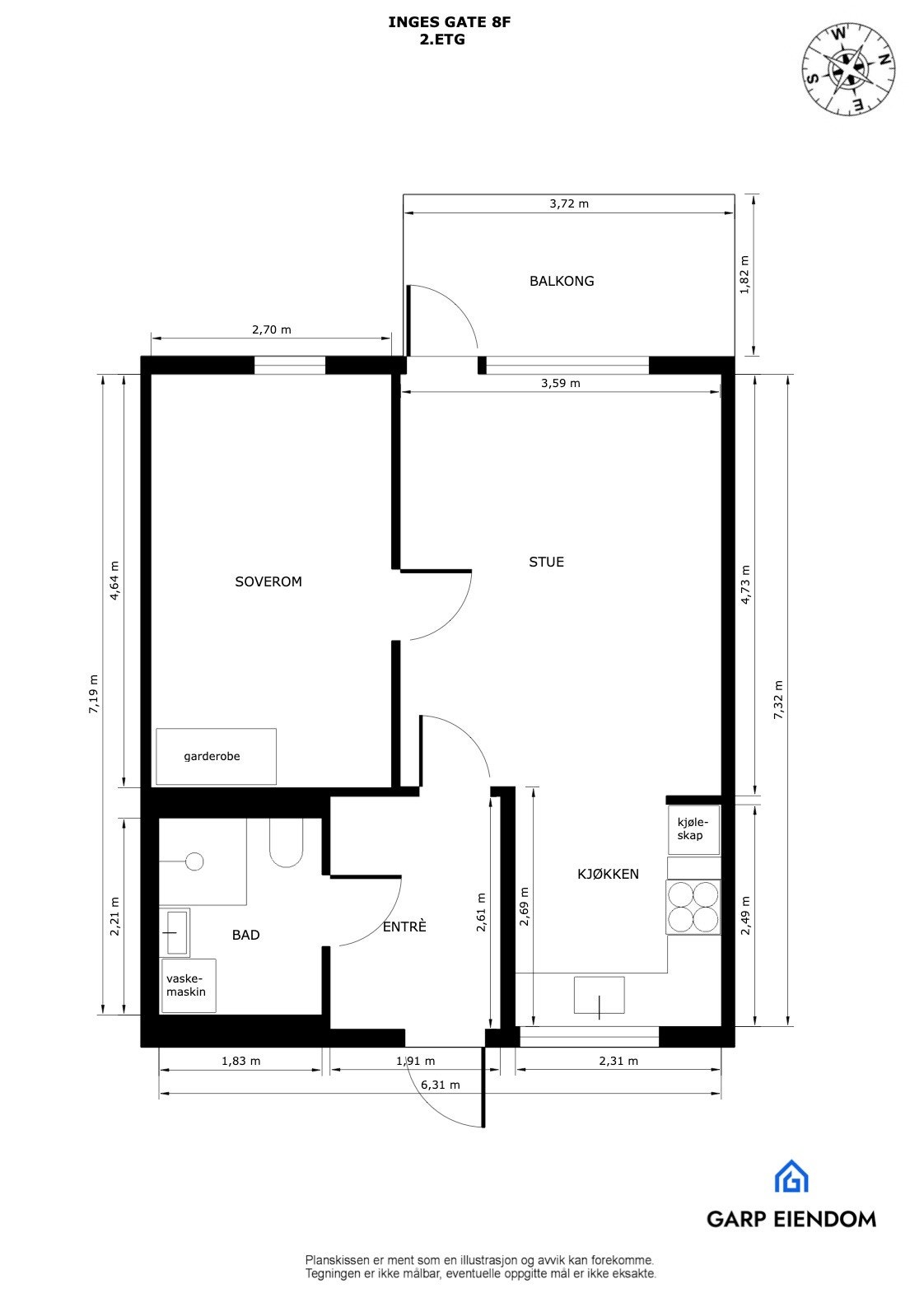 Plantegning Galleribilde