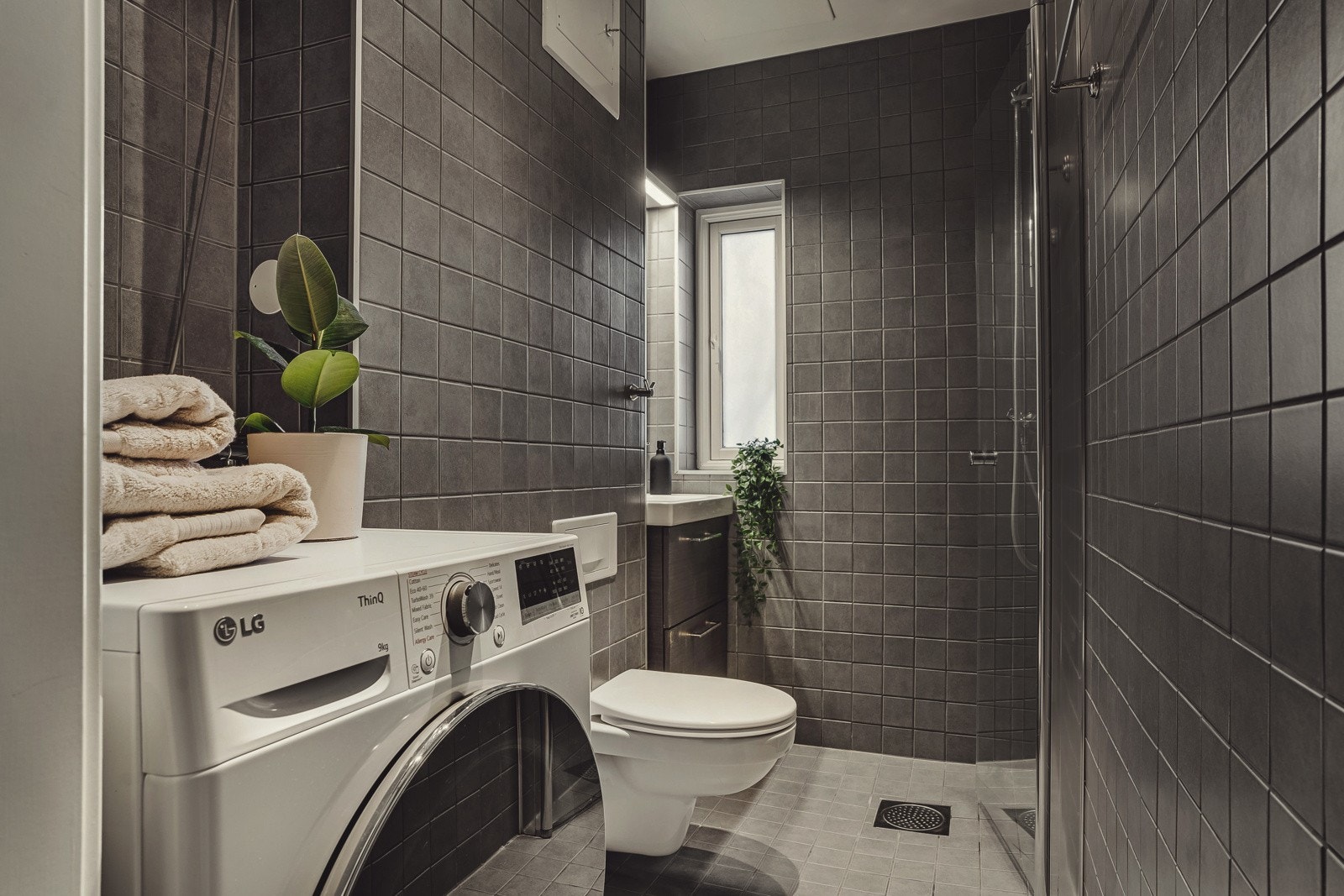 Leilighetens bad ble pusset opp i 2017. Galleribilde