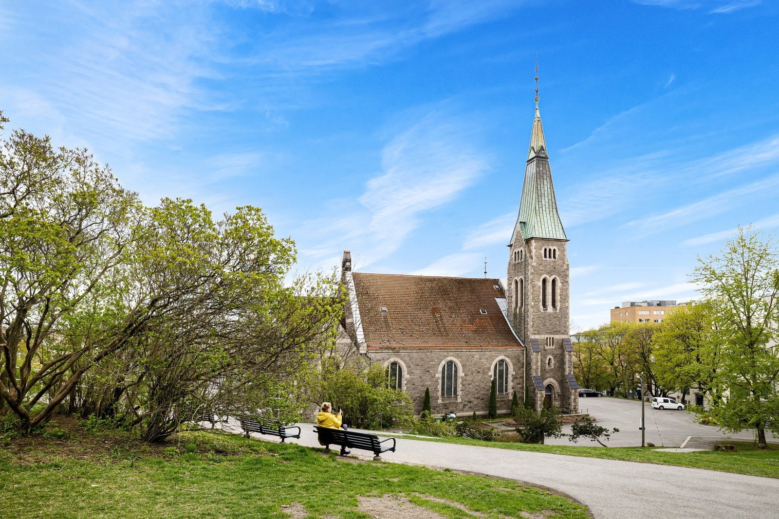 Idylliske Stensparken blir din nærmeste nabo. Galleribilde