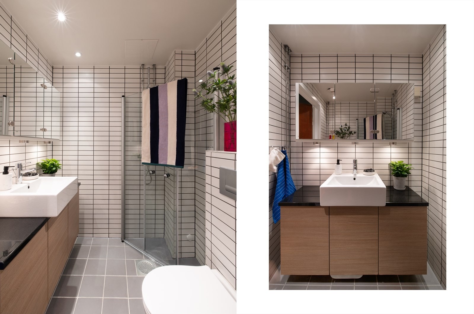 - Flott innredning med speilskap og downlights - Galleribilde