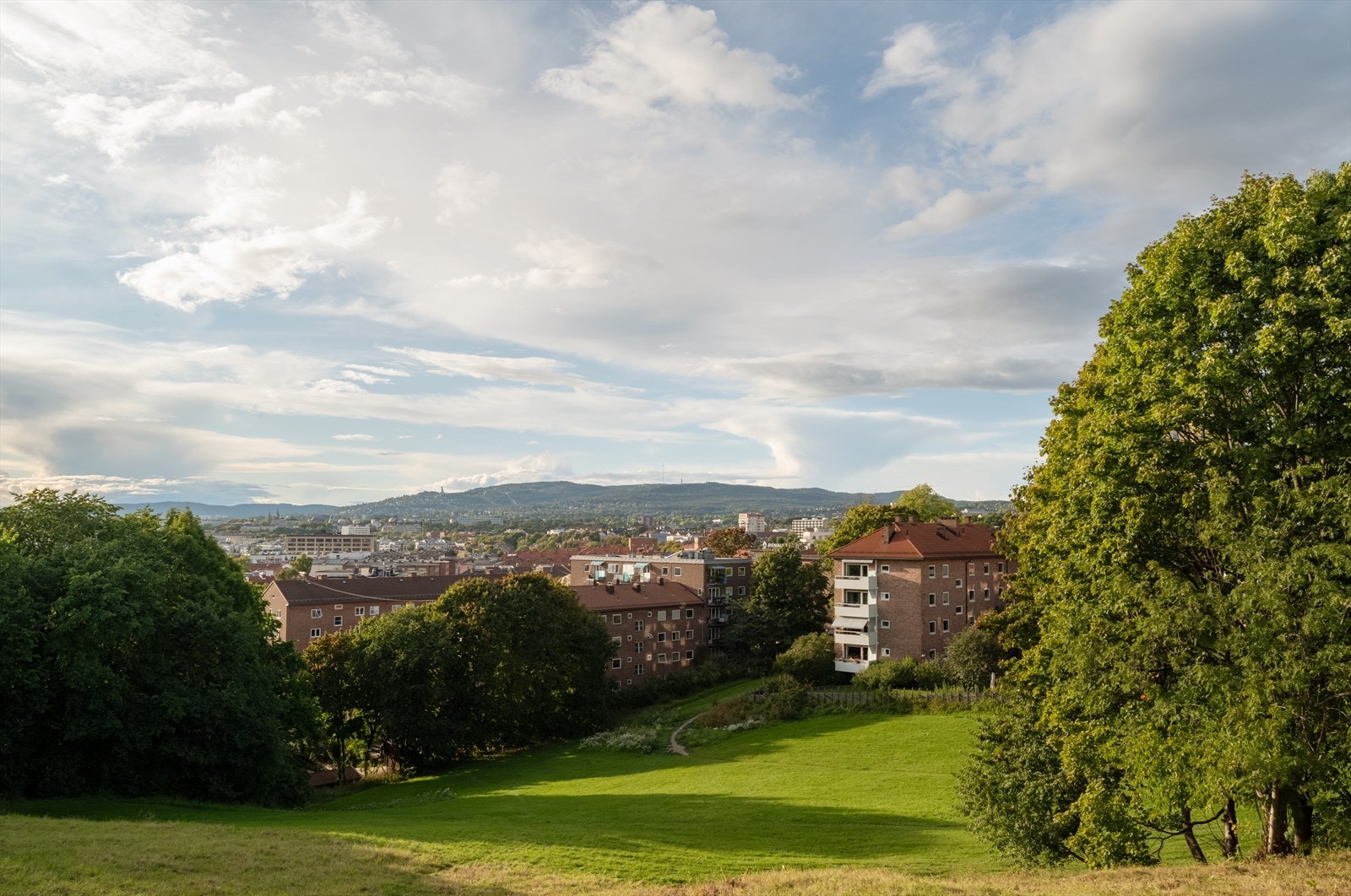 En steinkast unna inngangen ligger Ola Narr-parken med spektakulær utsikt over Oslo. Galleribilde