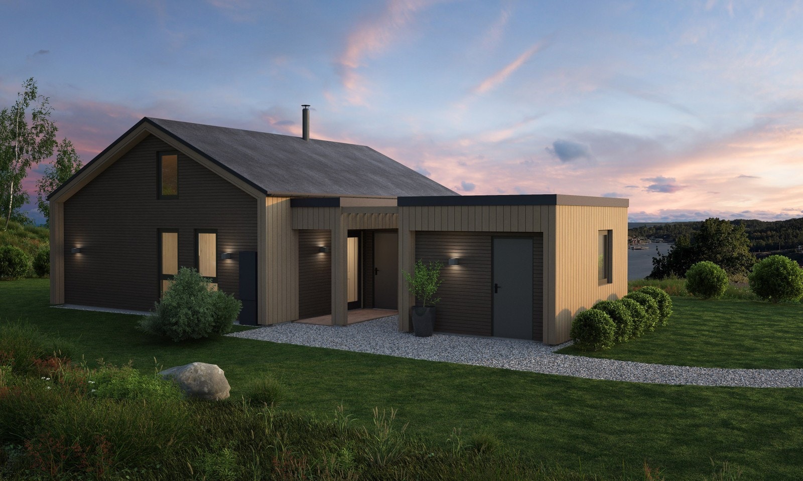 Baksiden av hytten Galleribilde