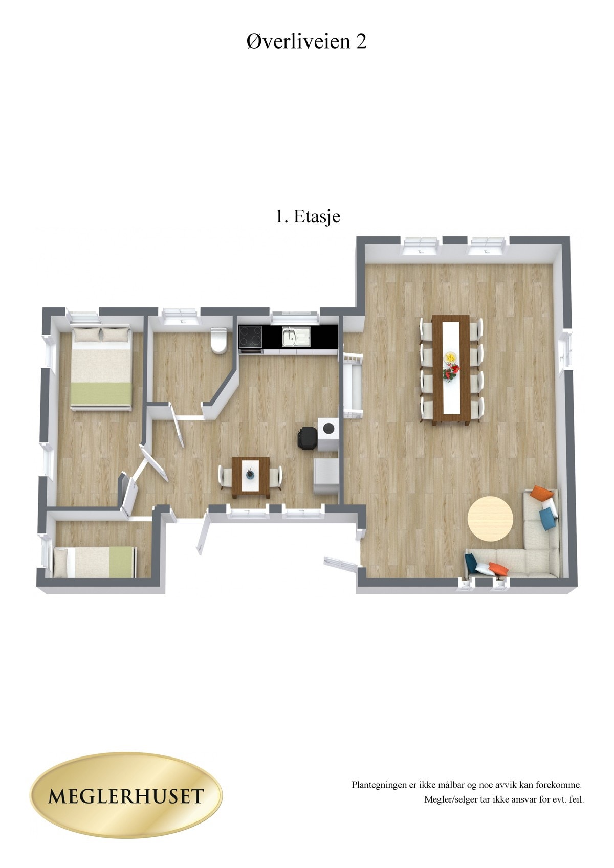 Plantegning 3D Galleribilde