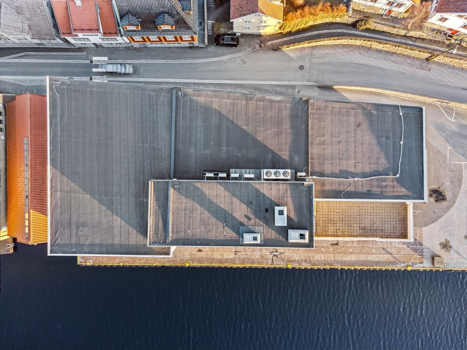 Bygning sett ovenfra Galleribilde