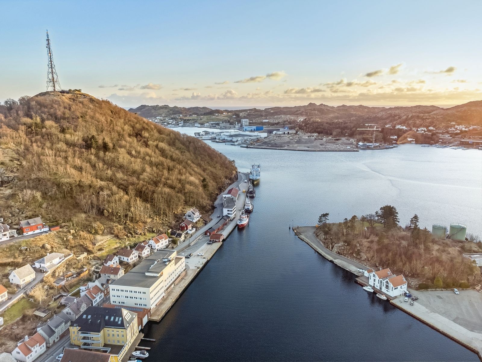 Dronebilde av innsegling / område Galleribilde