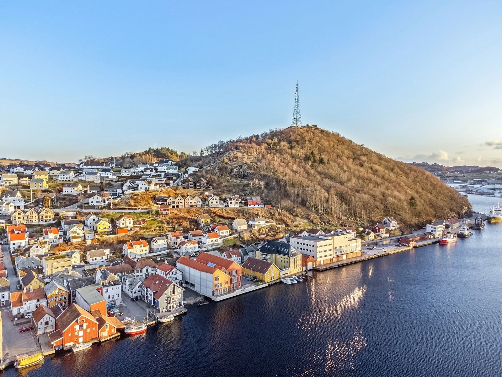 Dronebilder av området Galleribilde