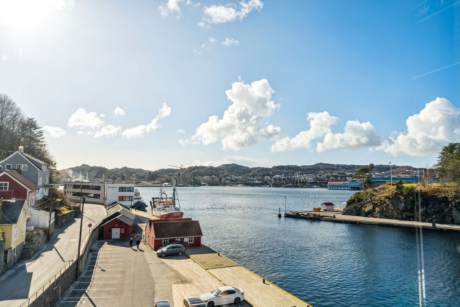 Utsikt fra takterrasse Galleribilde