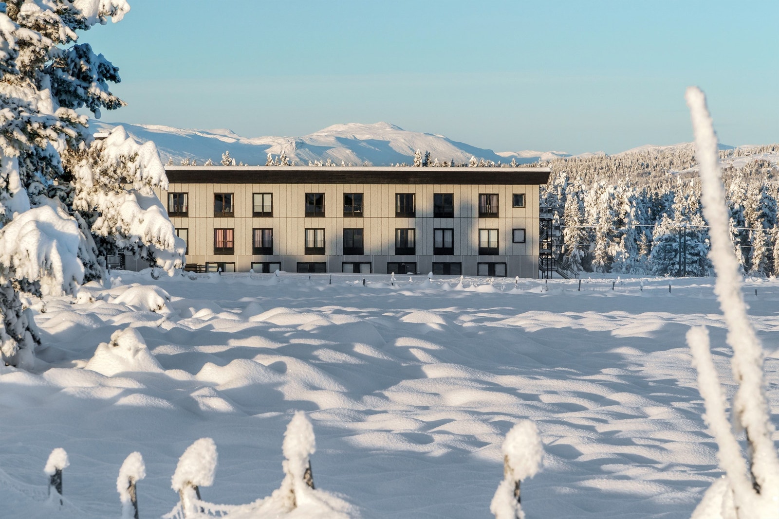 Leiligheten på Sanderstølen presenteres av Amir Pedersen-Paydar i Krogsveen. Galleribilde