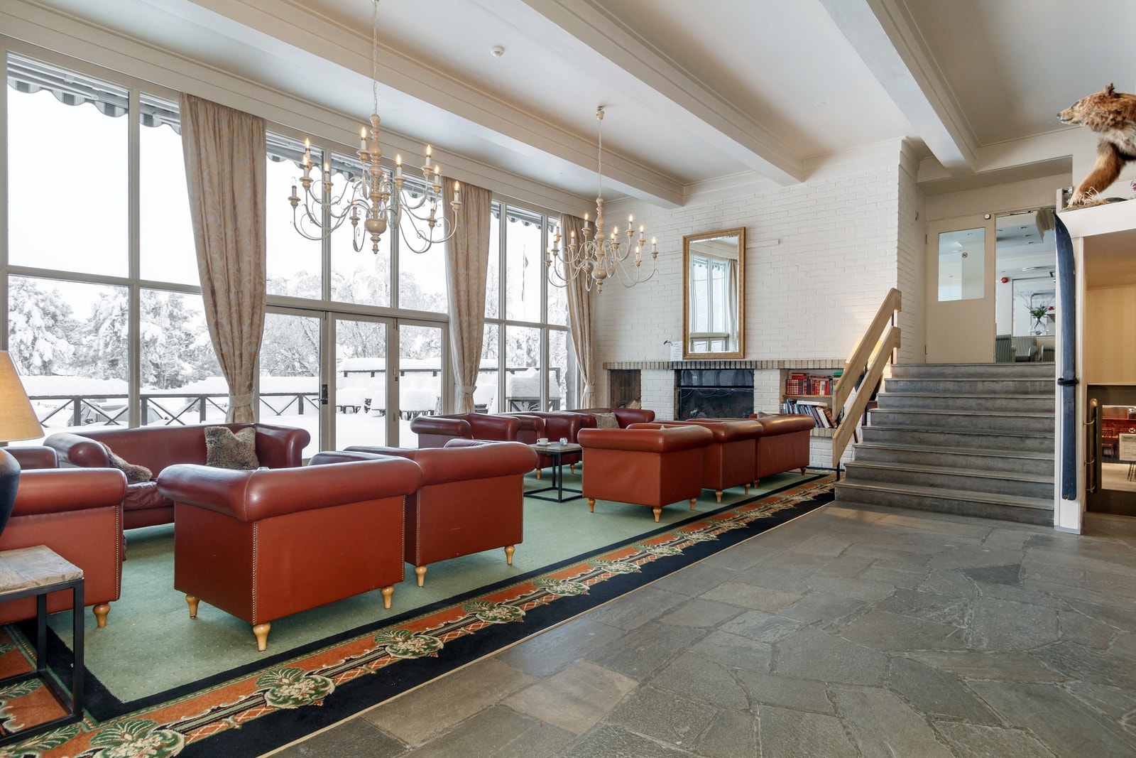 Gråsalen - felles forsamlingsrom. Galleribilde