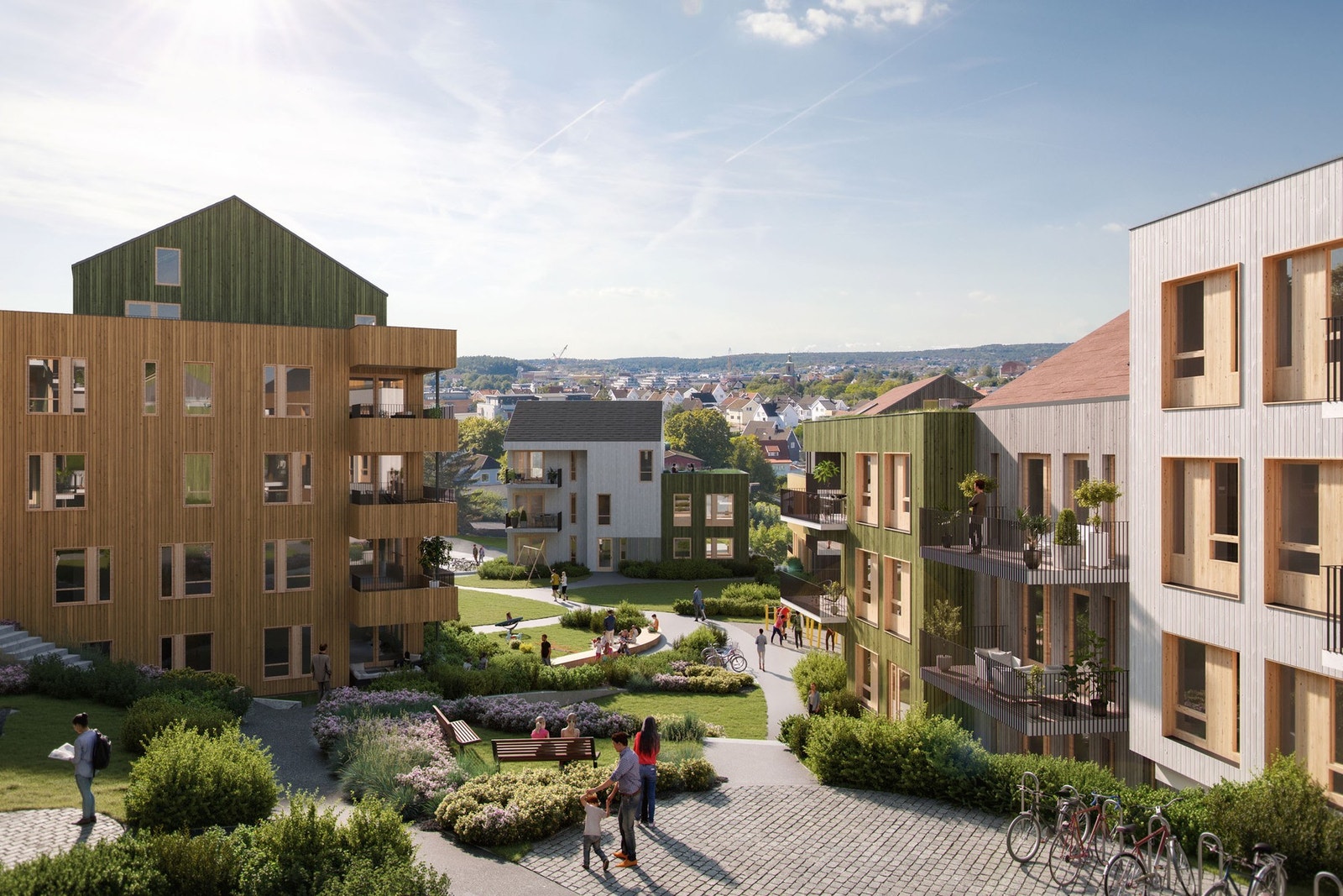 Illustrasjons bilde av boligprosjektet www.boifagerlia.no Galleribilde