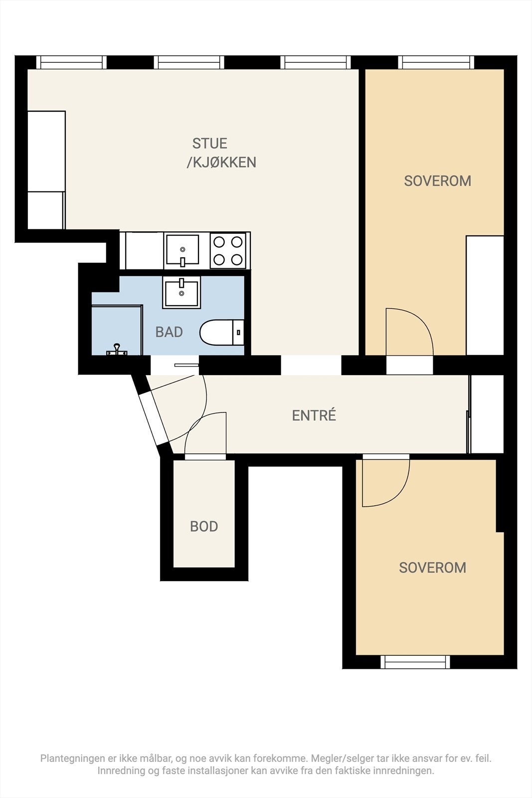 Alternativ plantegning. Galleribilde