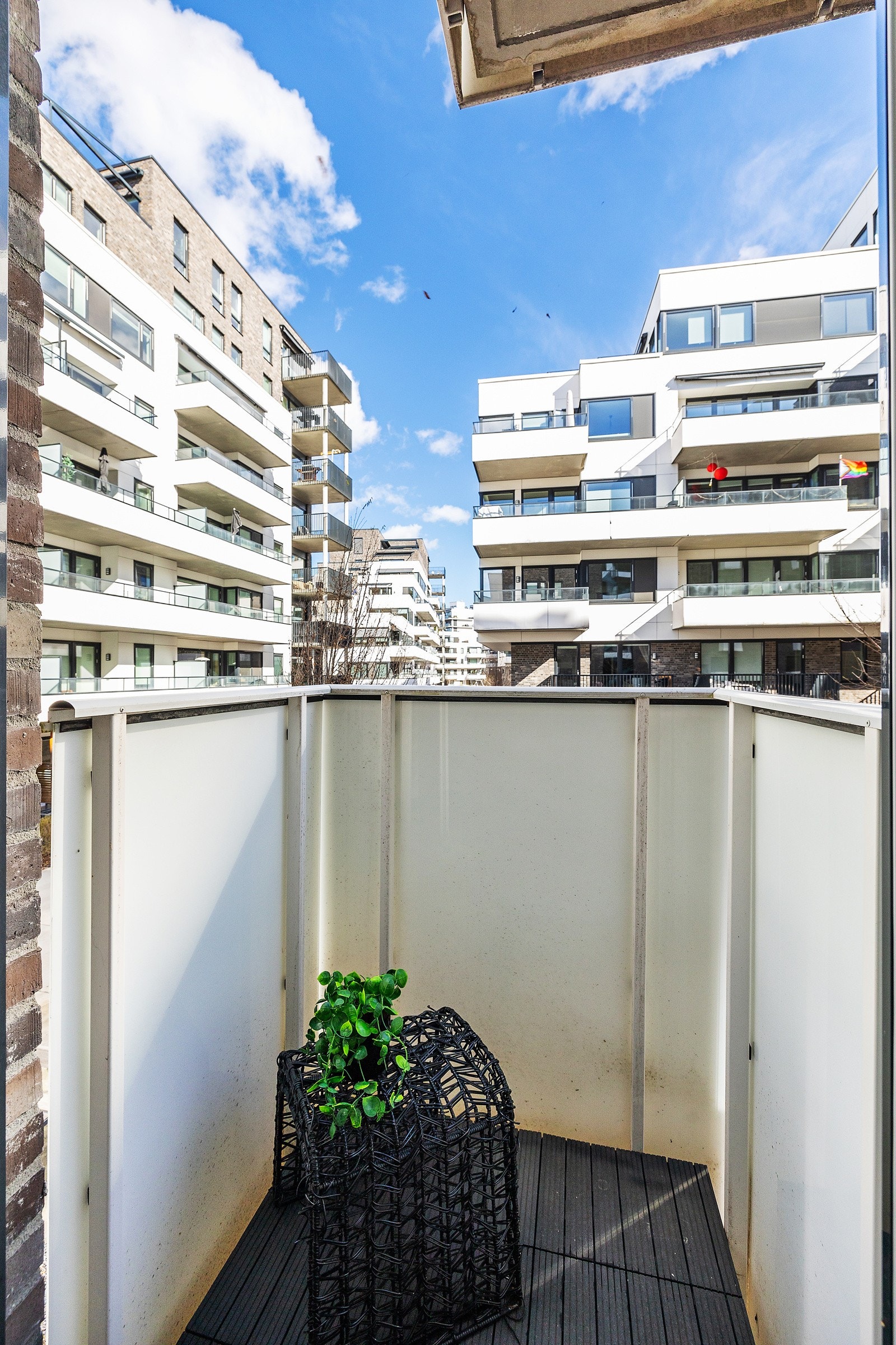 Balkongen fra hovedsoverom på 1 kvm. Galleribilde