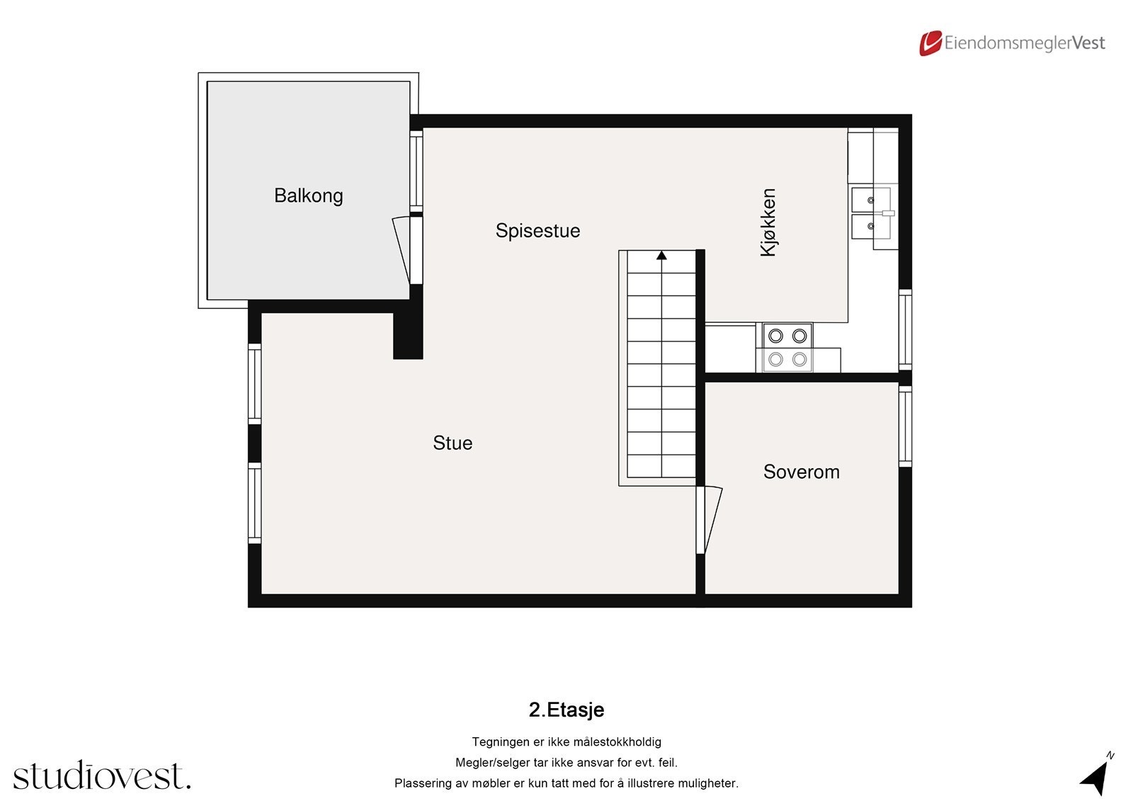 Planskisse: Loft. Galleribilde