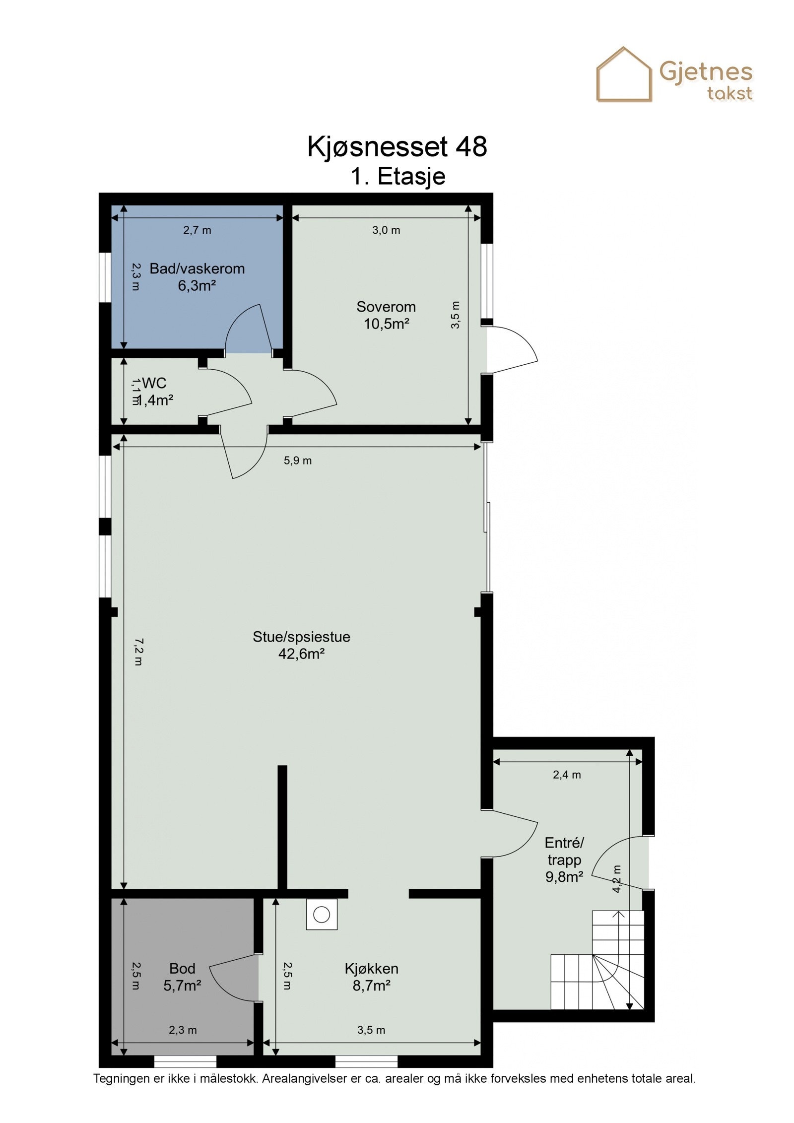 Planskisse 1.etasje Galleribilde