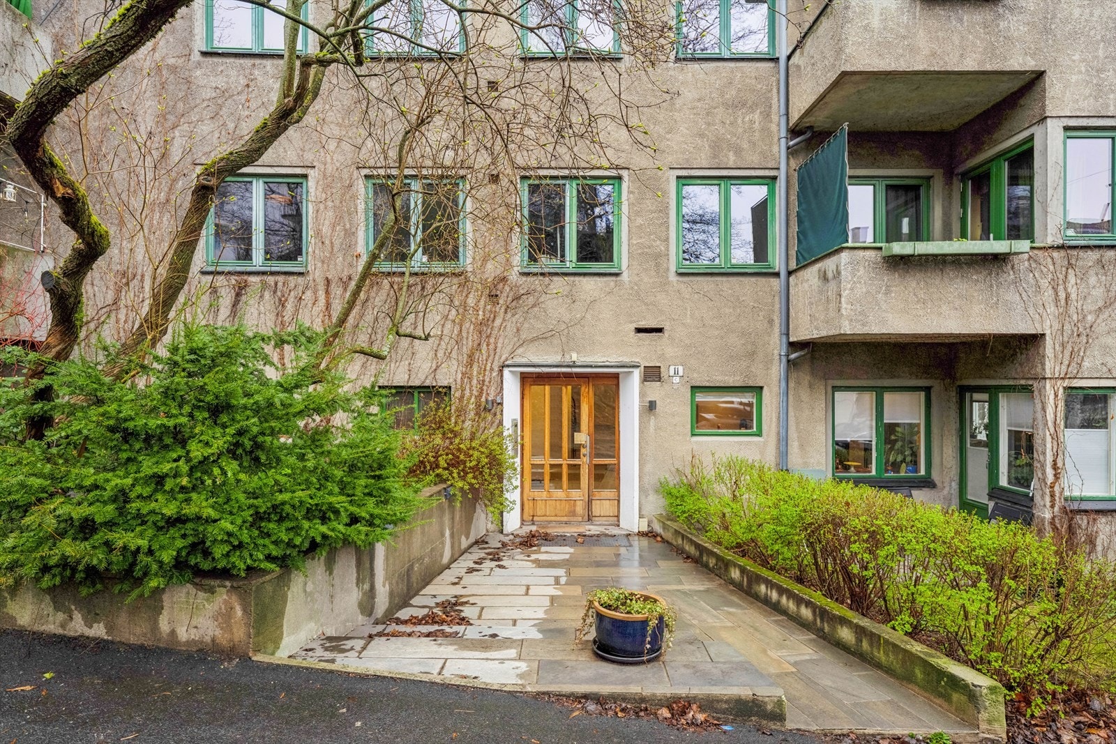 Leiligheten ligger innerst i en blindvei på beste frogner. Galleribilde