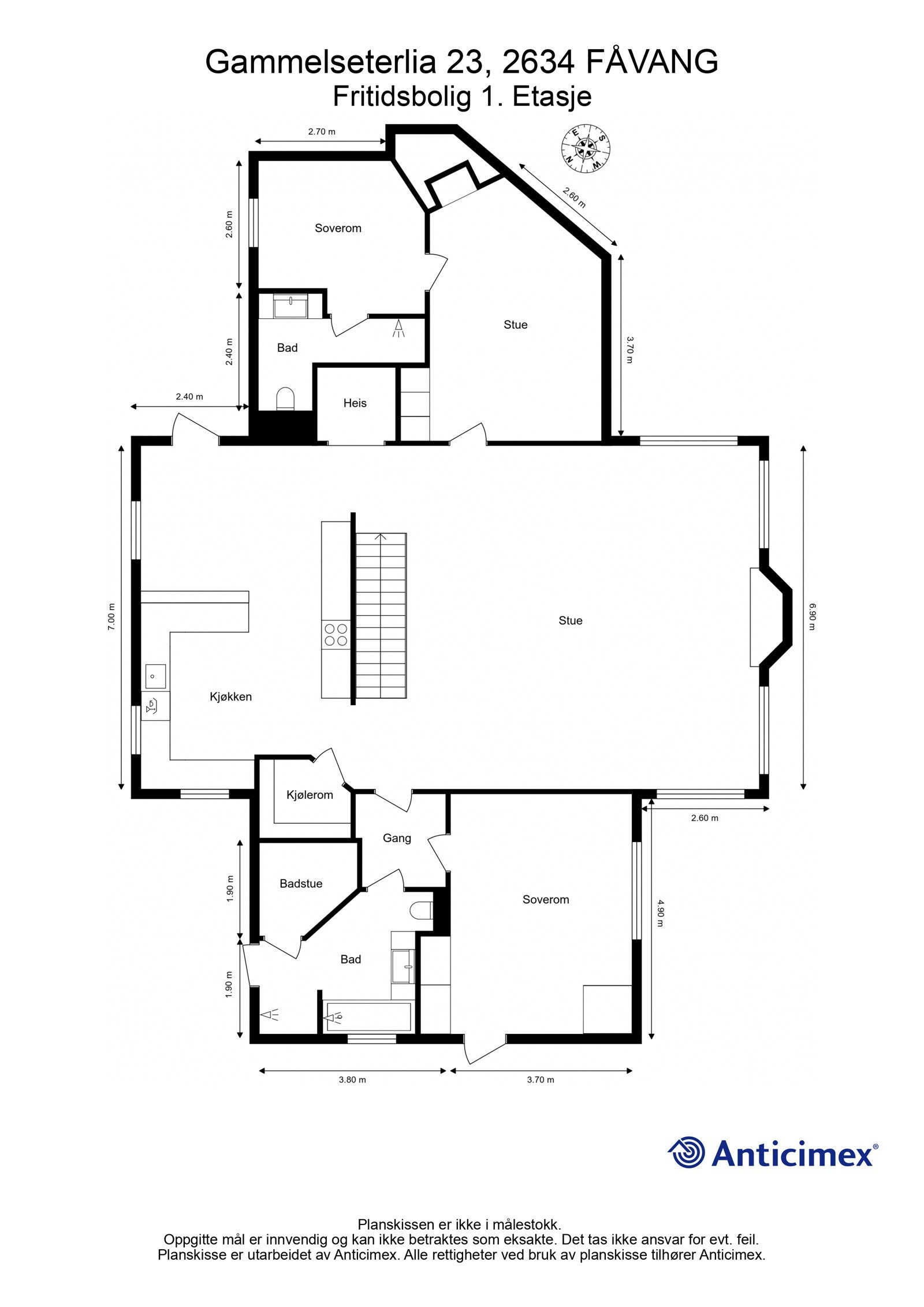Plantegning første etasje Galleribilde