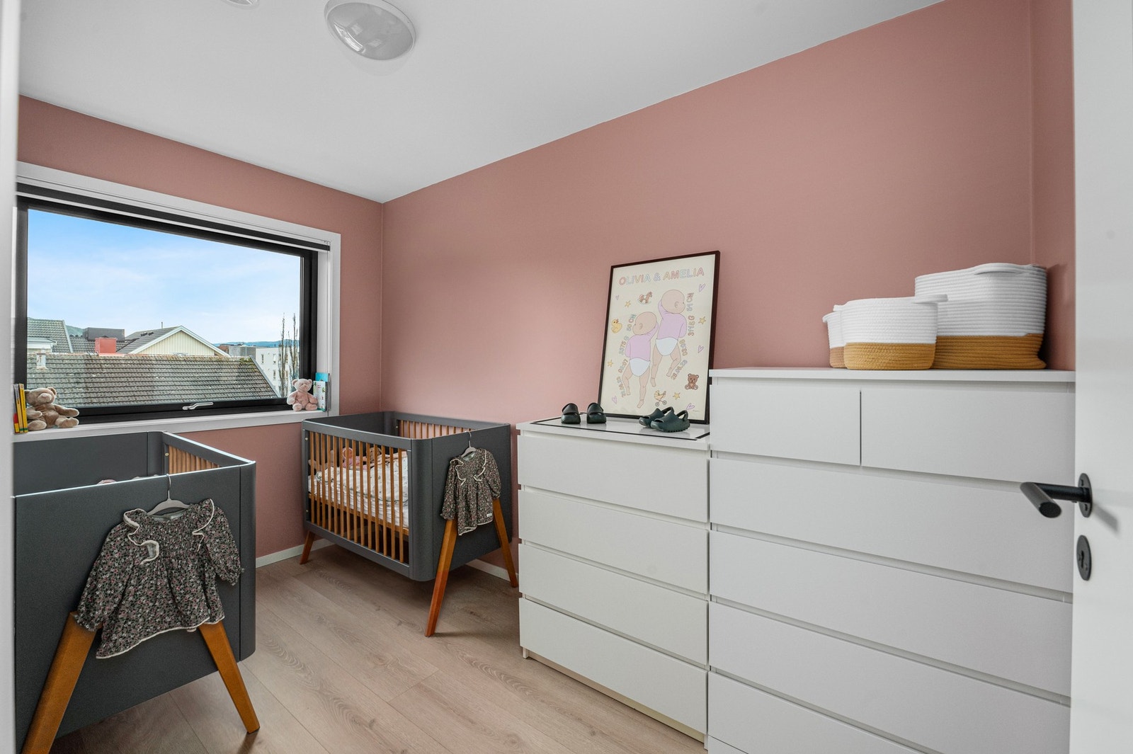 Det andre soverommet i tredje etasjen er på 6,5 kvm. Galleribilde