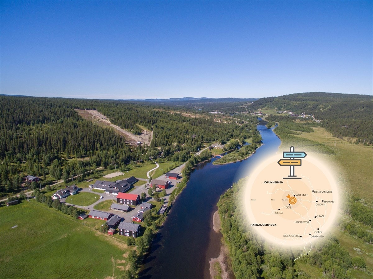 Merkeslia er et ypperlig utgangspunkt for utflukter til noen av landets mest attraktive fjellområder i Valdres og Hallingdal! Kun ca. 2,5 time fra Oslo. Galleribilde