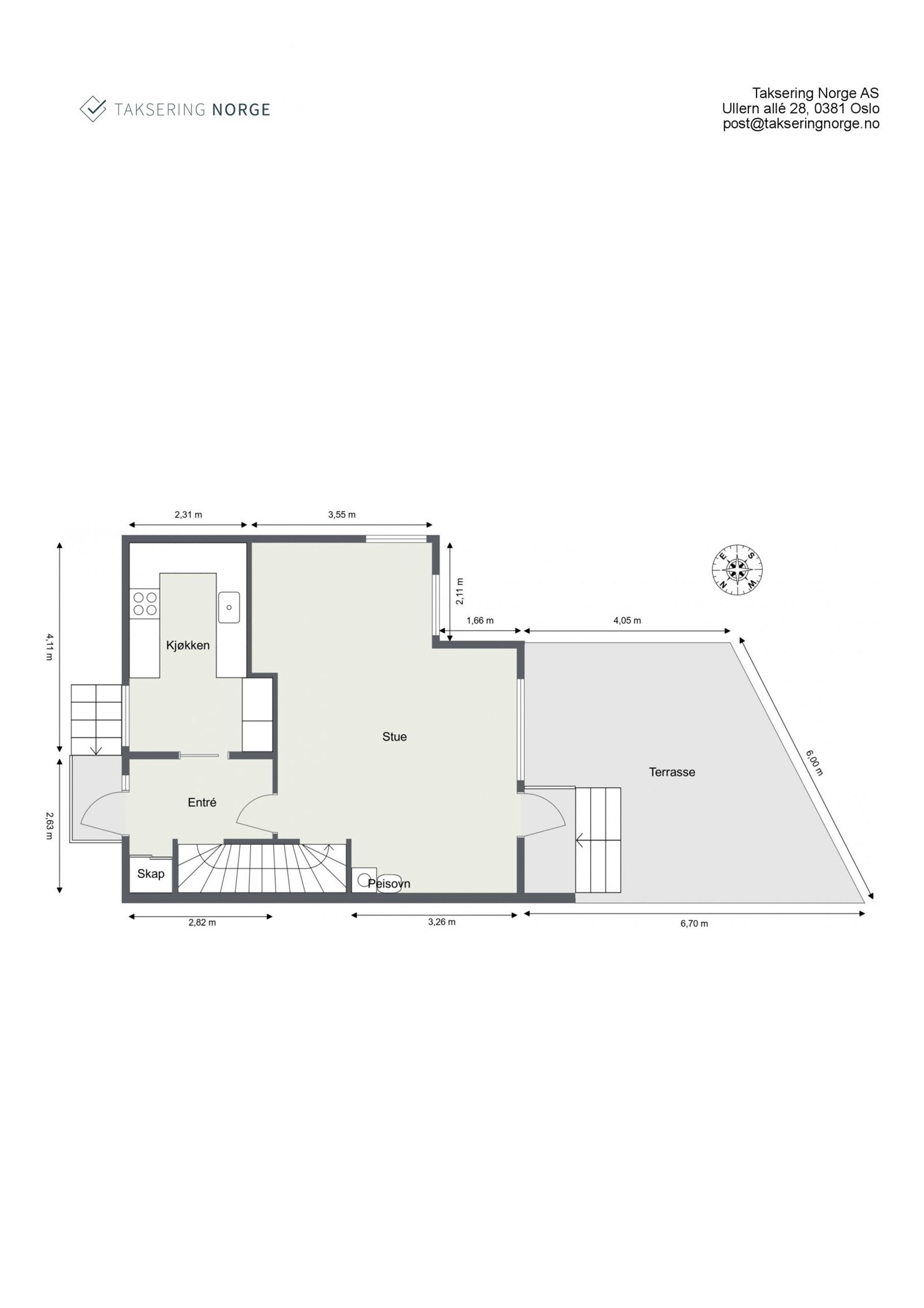 Planskisse første etasje Galleribilde