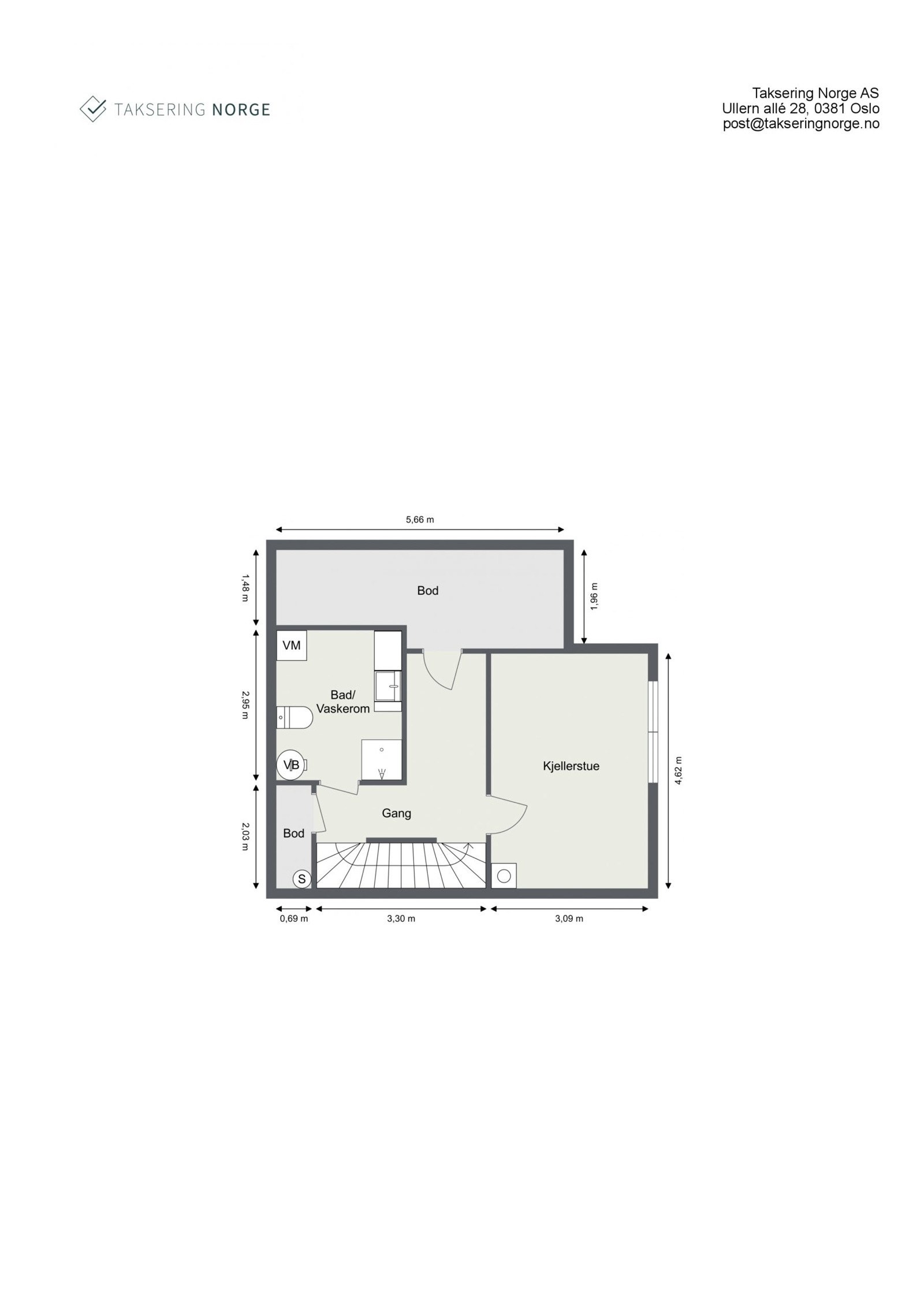 Planskisse underetasje Galleribilde