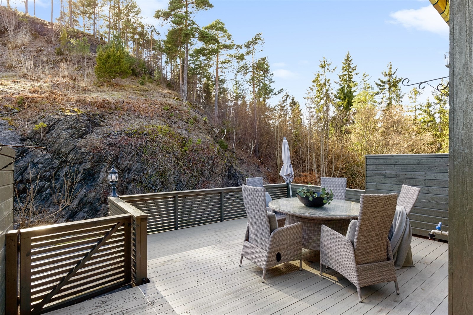 Her er det perfekt å nyte sommerens middager. Galleribilde