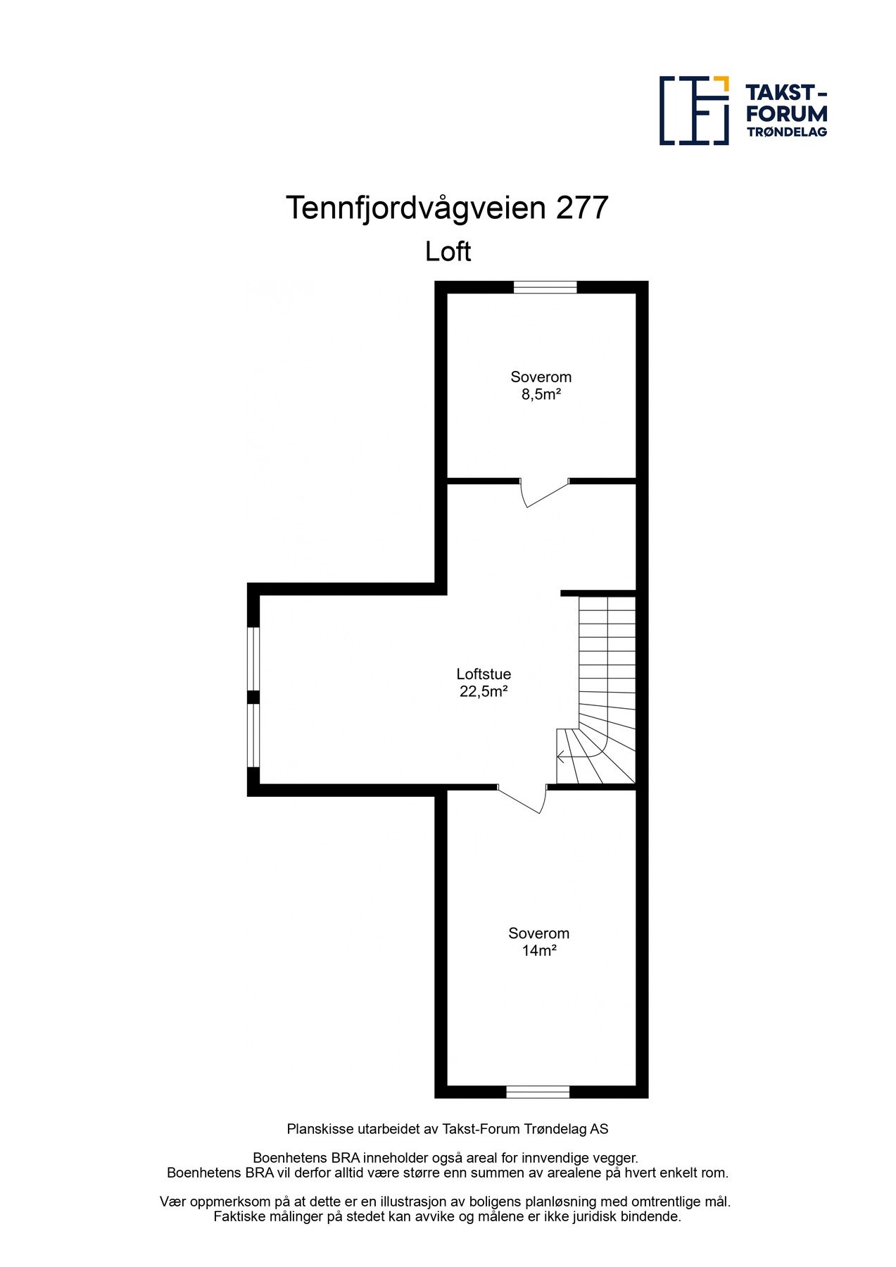 Planskisse - Loft Galleribilde