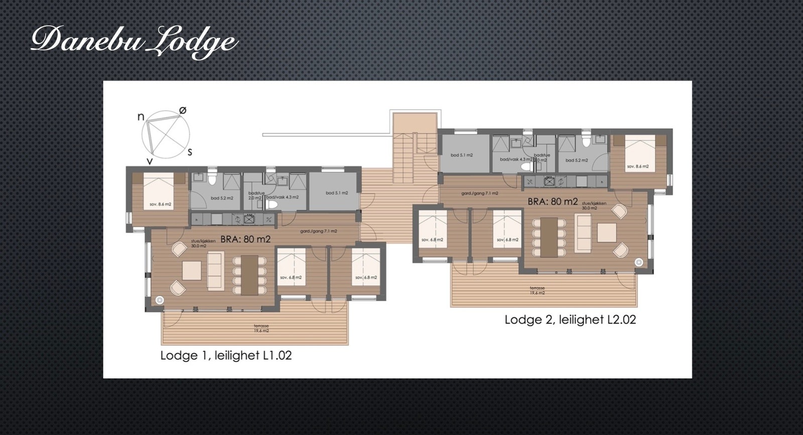 Planløsning Toppetasjen ( Planløsning lik på alle lodgene ) Galleribilde