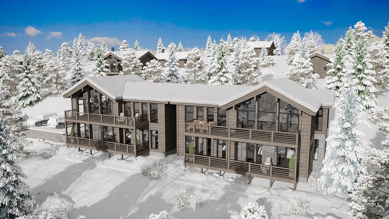 Danebu Lodge _ 12 fantastiske Lodge-leiligheter i Danebubakken. Galleribilde