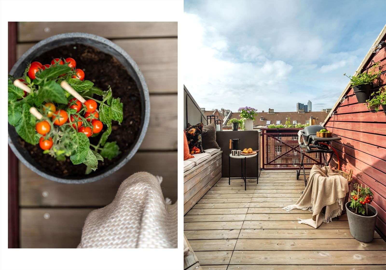 Når den første vårsolen kommer på besøk inntas morgenkaffen helst ute på takterrassen. Galleribilde