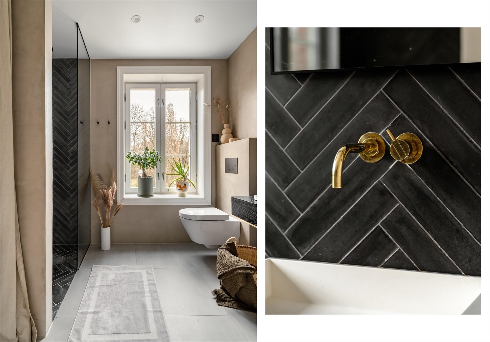 Man har også prioritert en generøs dusjnisje. Her får du virkelig spafølelse på eget bad! Galleribilde