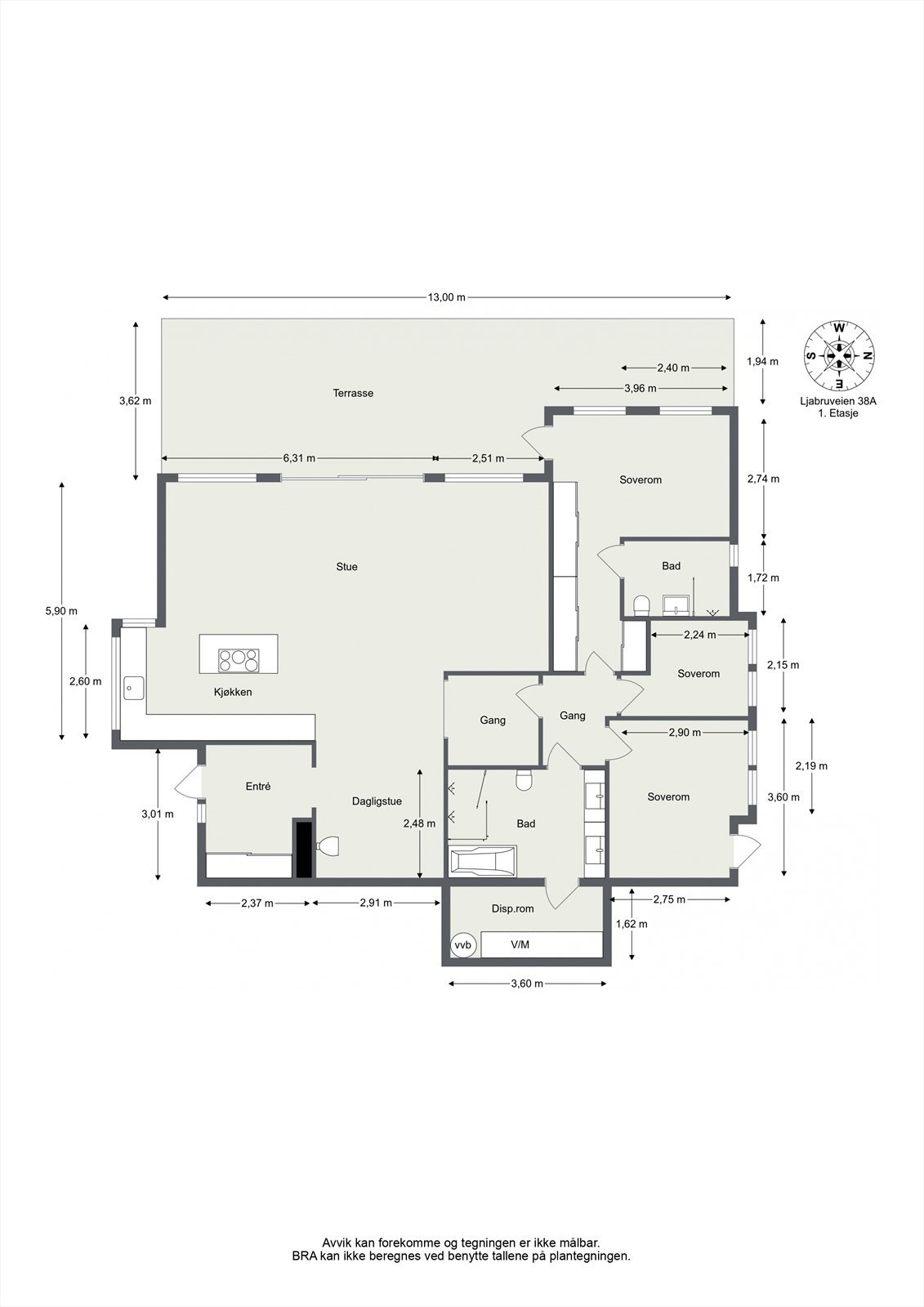 Plantegning Galleribilde