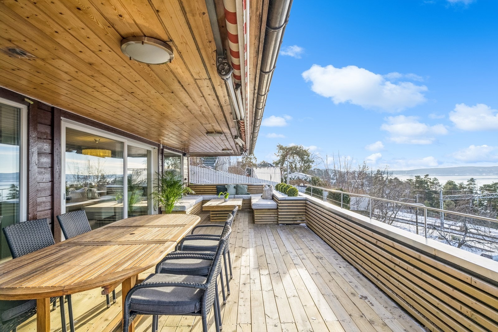 Terrassen er delvis overbygd Galleribilde