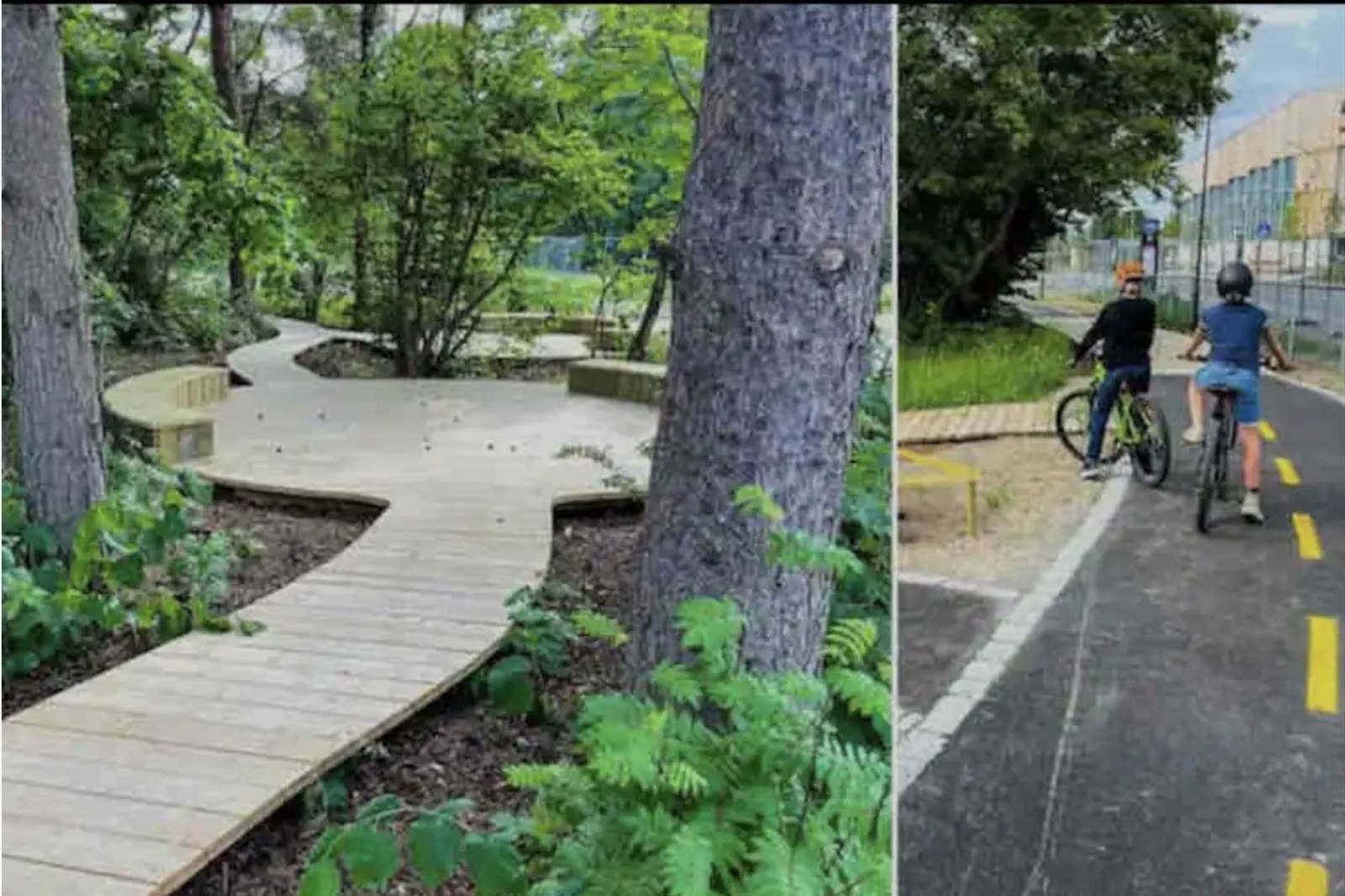 Skatebane og sykkelbane for de minste Galleribilde