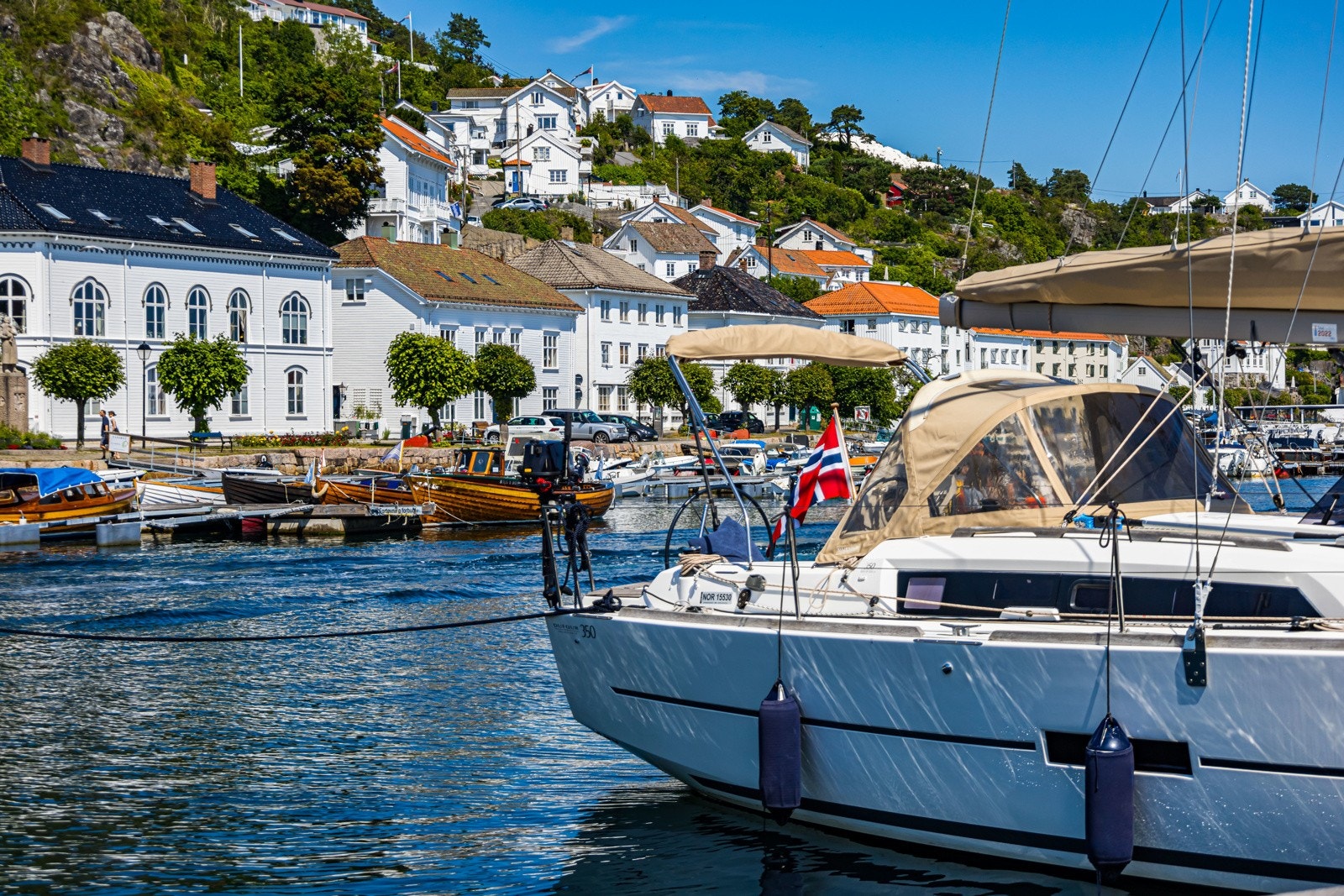Risør sentrum. Galleribilde