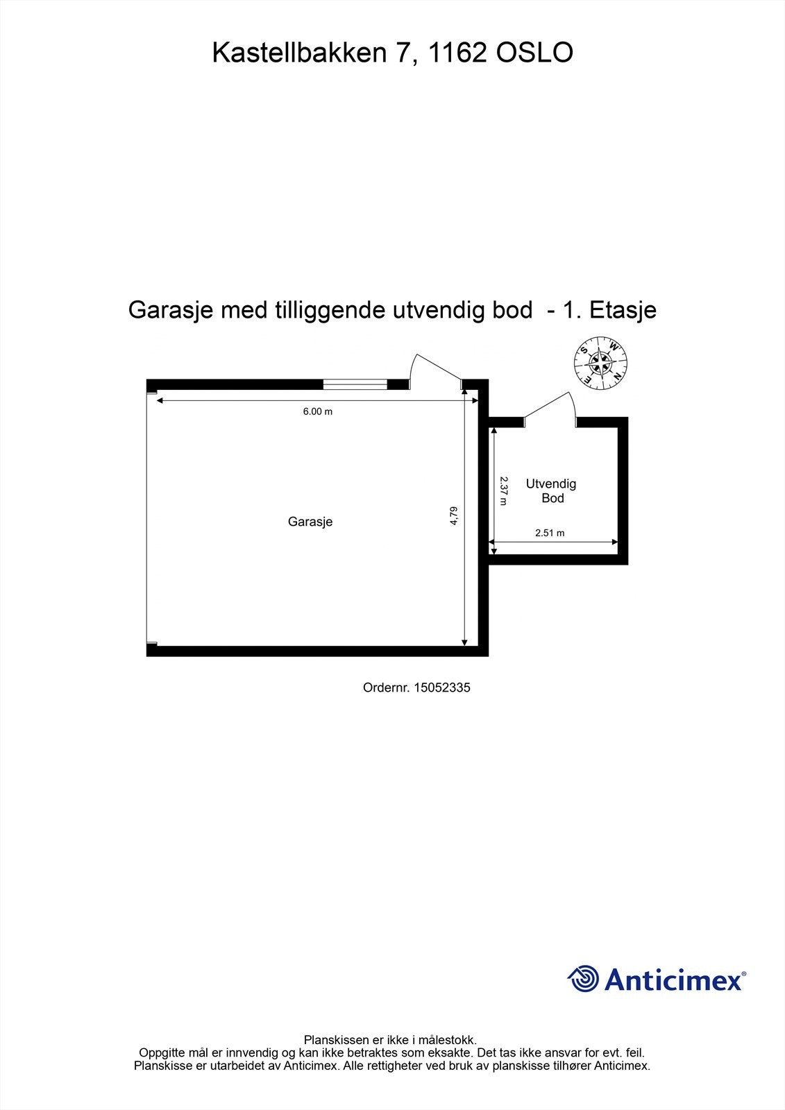 Plantegning garasje Galleribilde