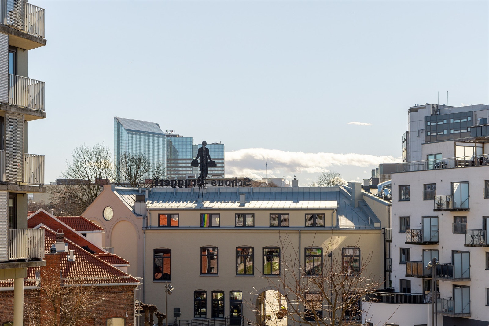 Utsikt fra balkongen Galleribilde