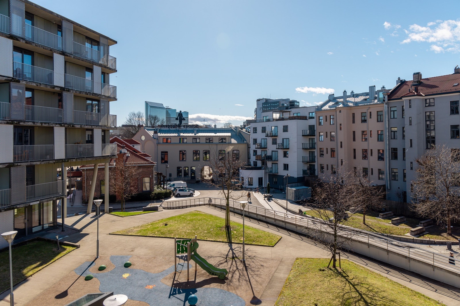 Utsikt fra balkongen Galleribilde