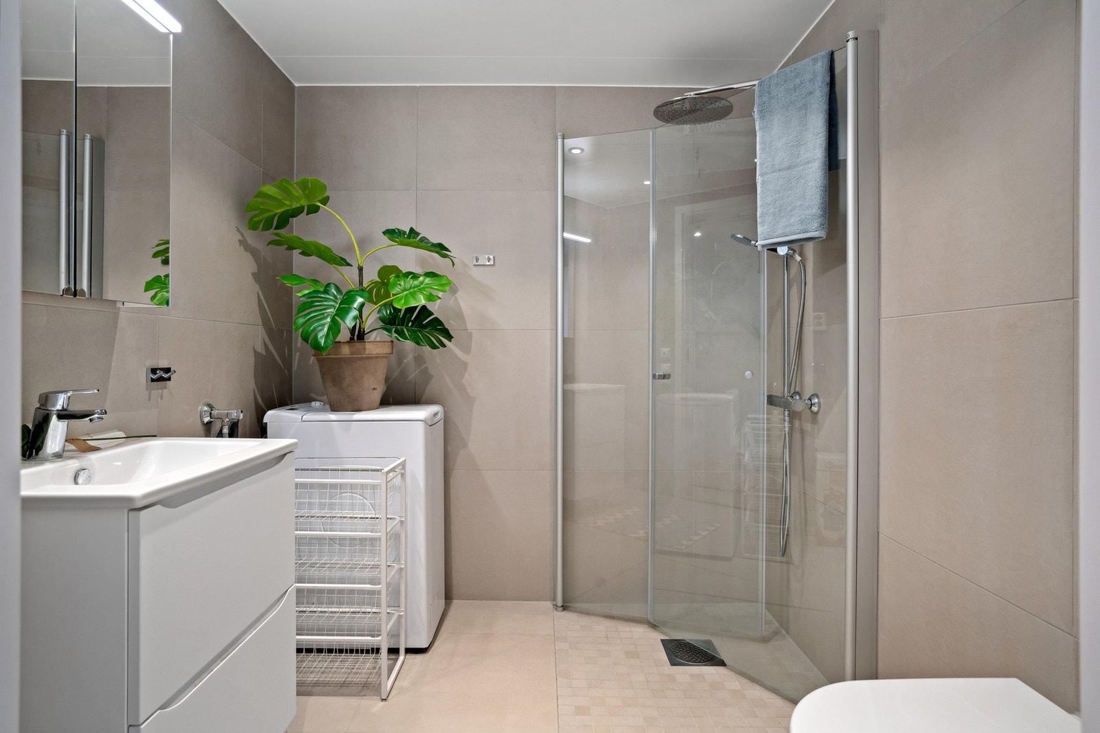 Her får du et elegant og stilfullt bad. Galleribilde