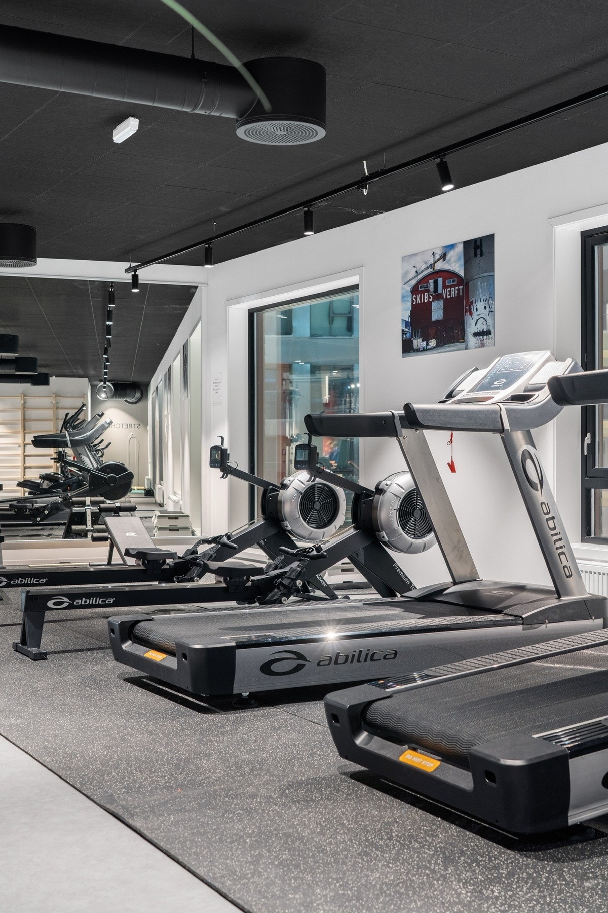 Tredemøller i treningsrommet Galleribilde