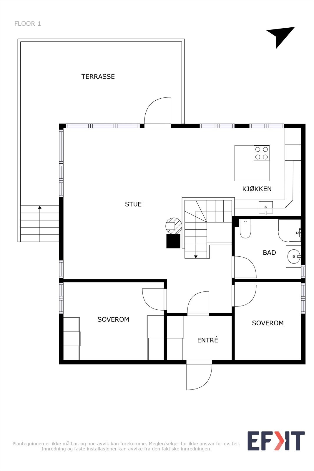 Plantegning hovedetasjen Galleribilde