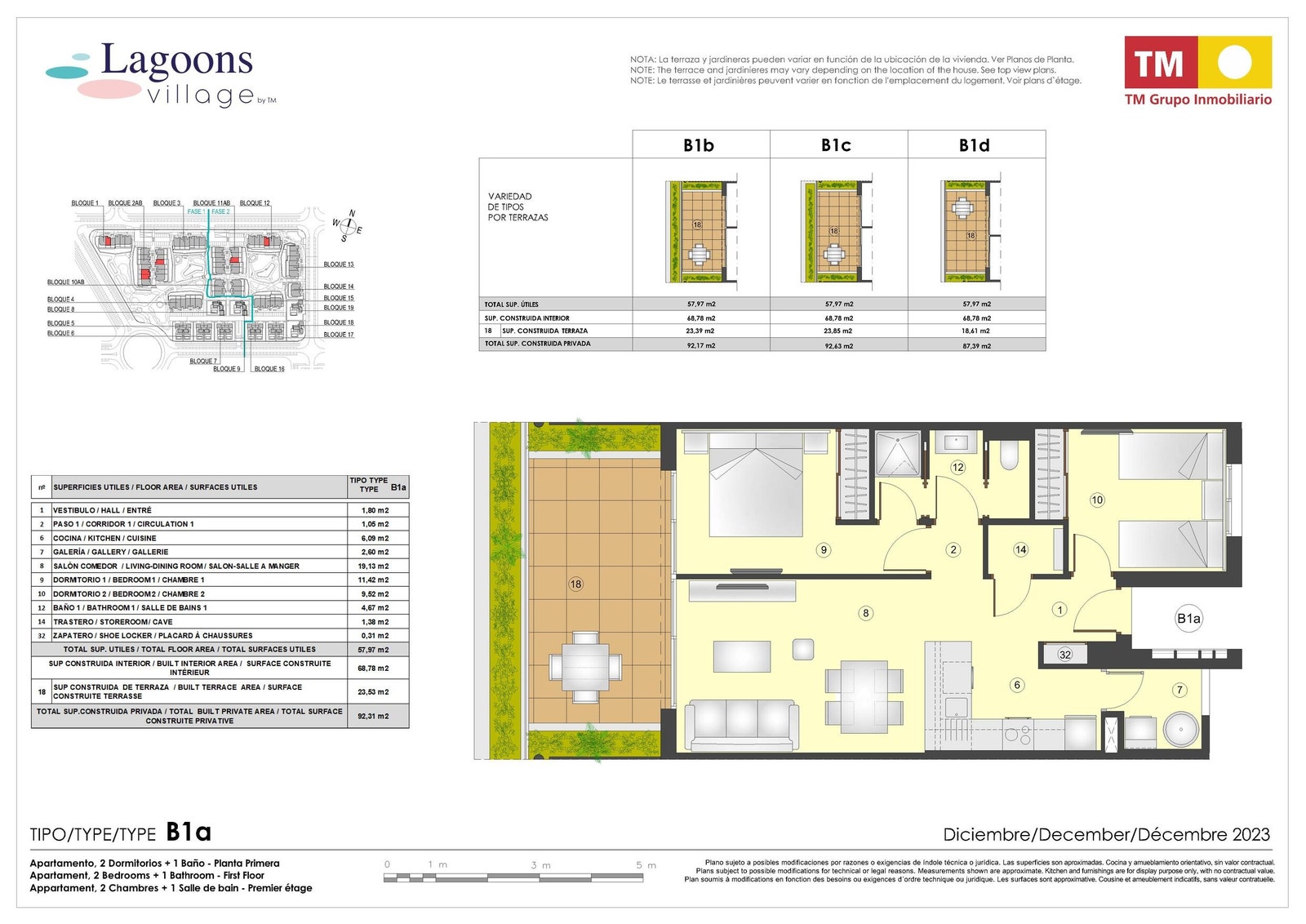 2 soverom 1 bad midtplan - 241.000€ Galleribilde