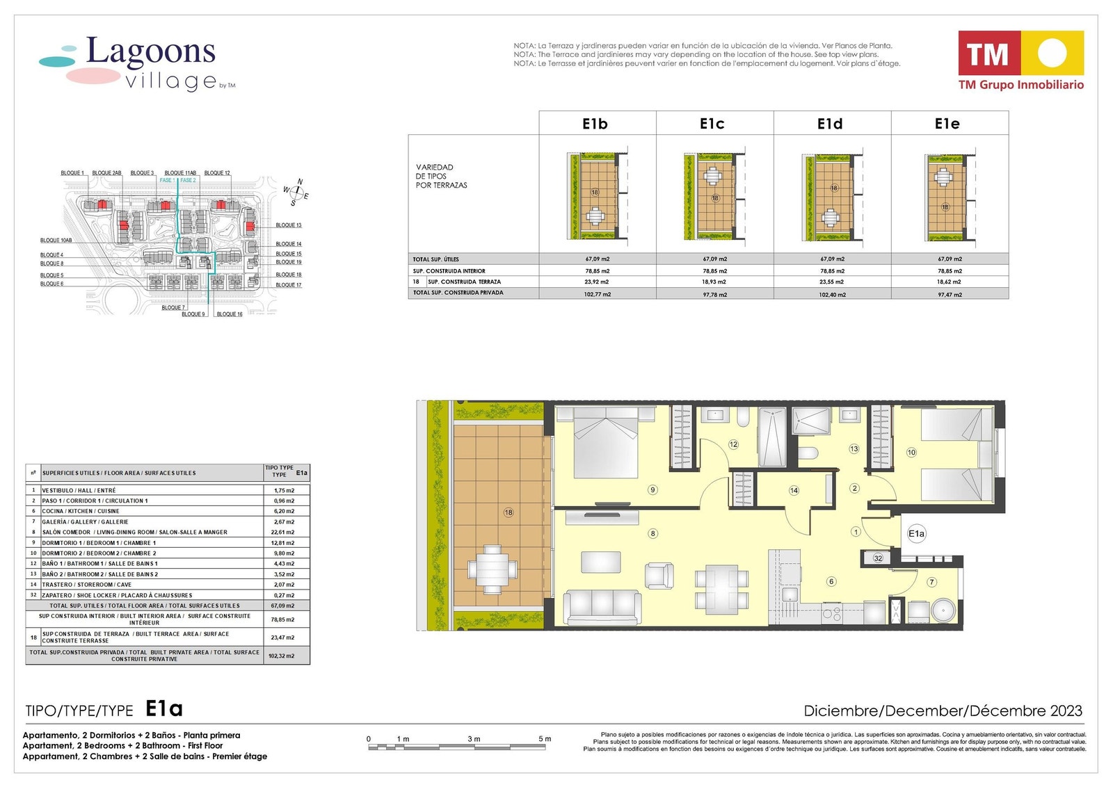 2 soverom 2 bad midtplan - 245.000€ Galleribilde