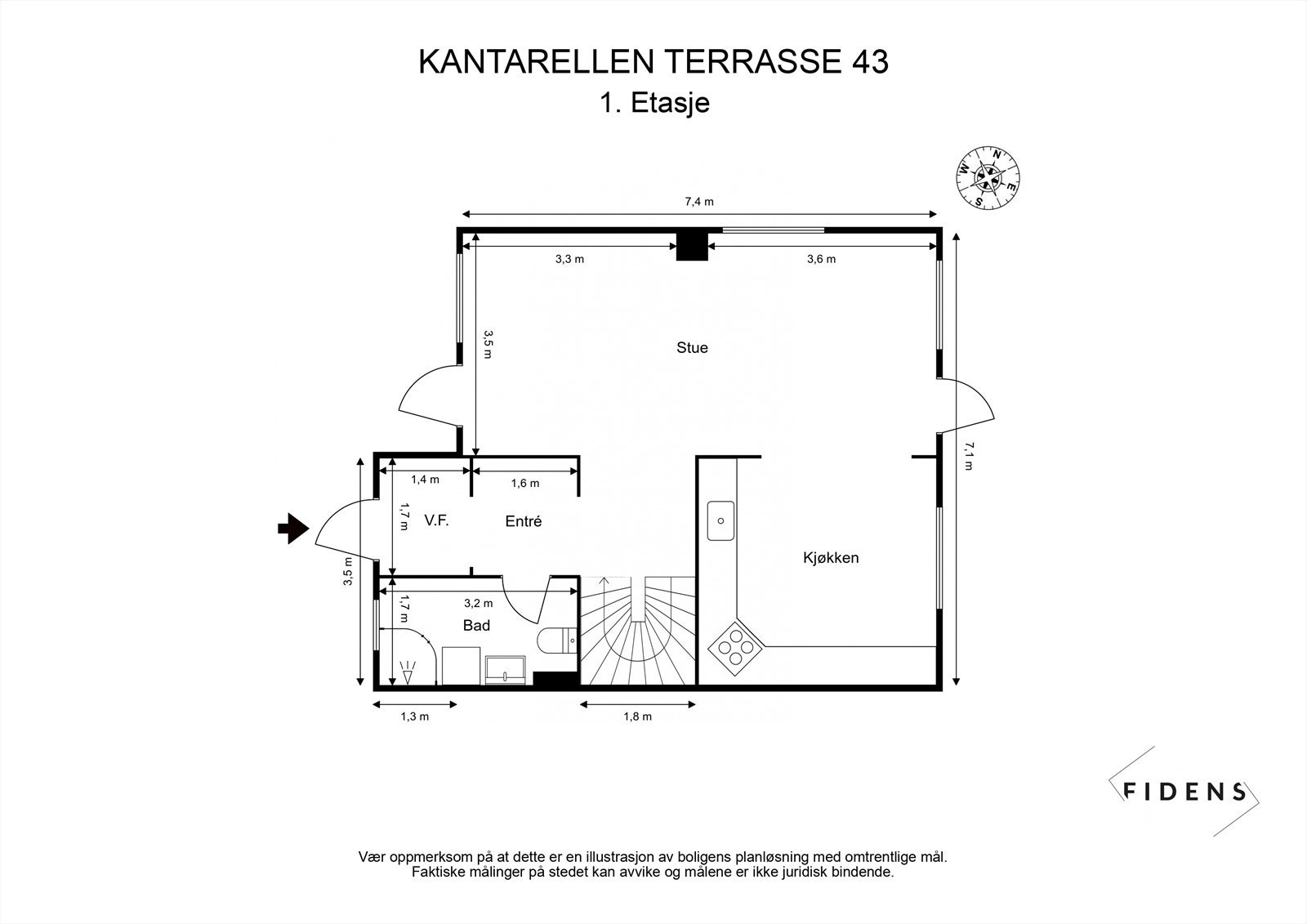 - Plantegning 1.etasje - Galleribilde