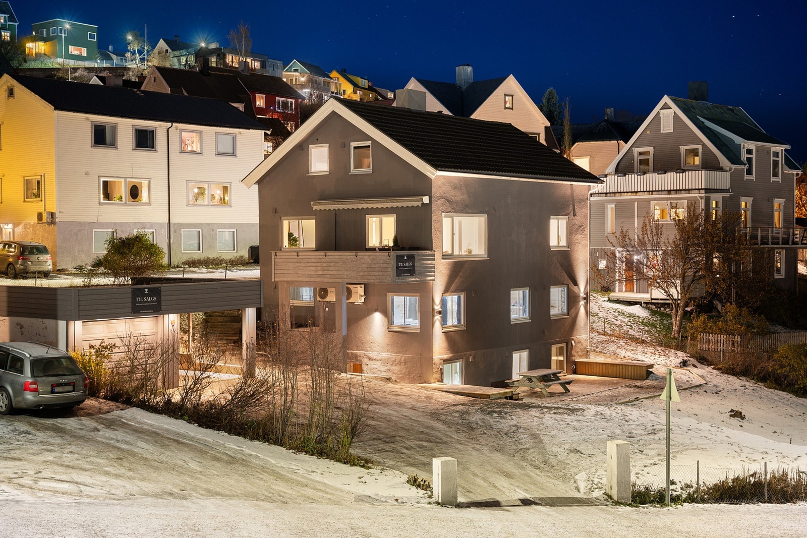 Leiligheten ligger i underetasjen i bygget Galleribilde