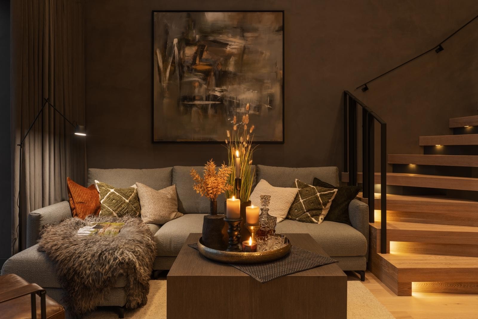 Delikate fargekombinasjoner gir en stilsikker og eksklusiv atmosfære.