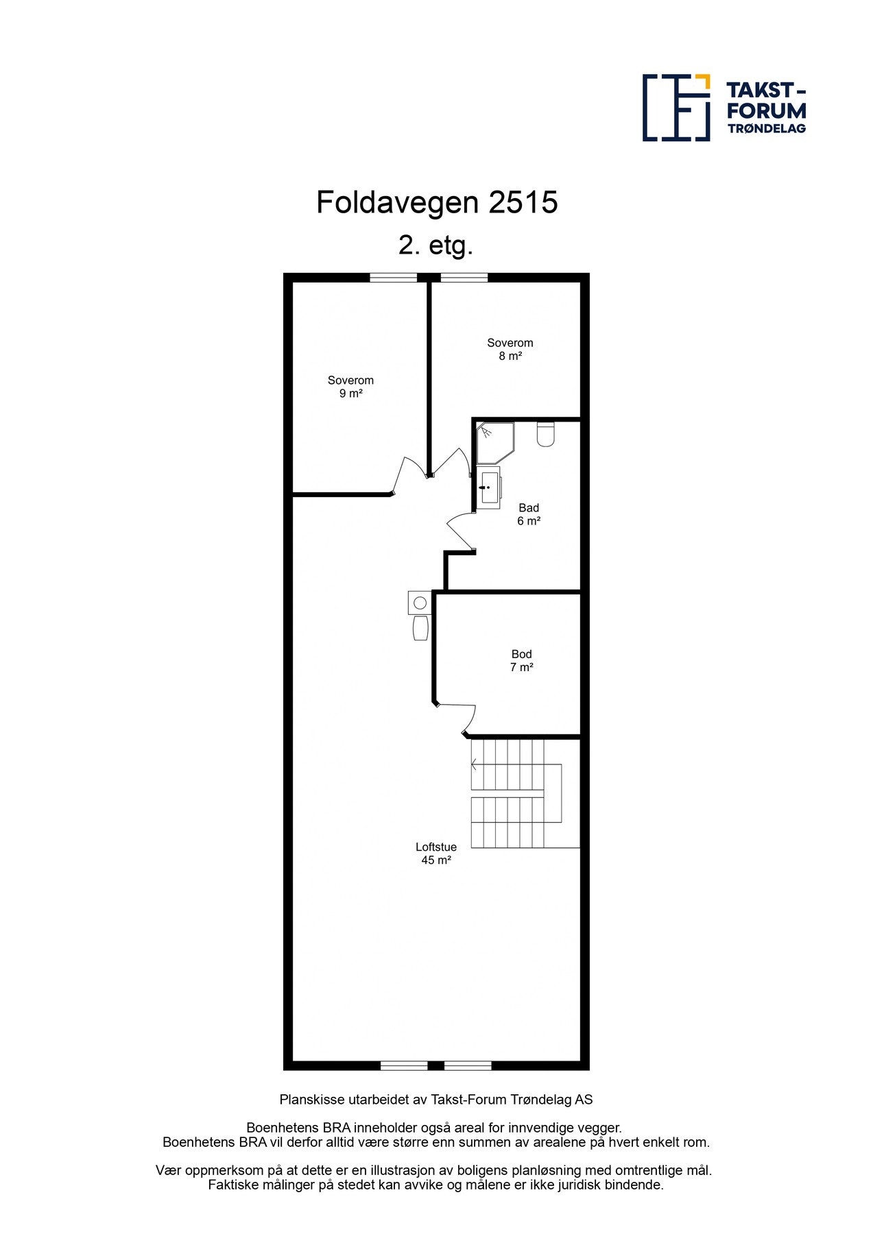 Planskisse 2. etasje Galleribilde